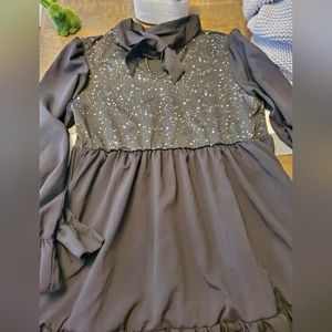 Shein Black baby doll style dress, 1x